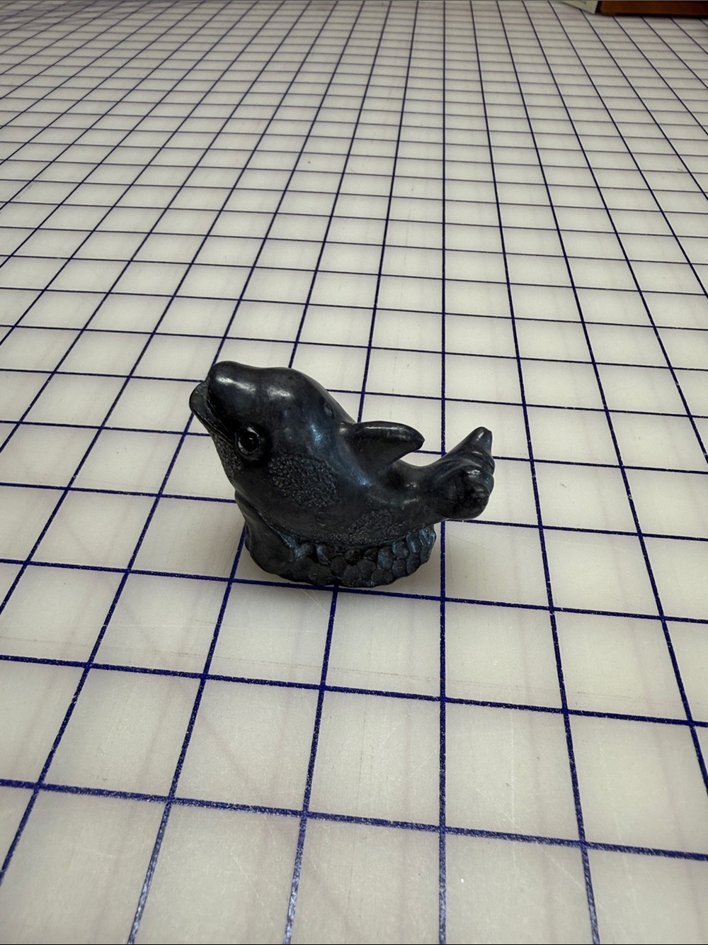 Vintage Wolf Original dolphin whale Seal Sculpture